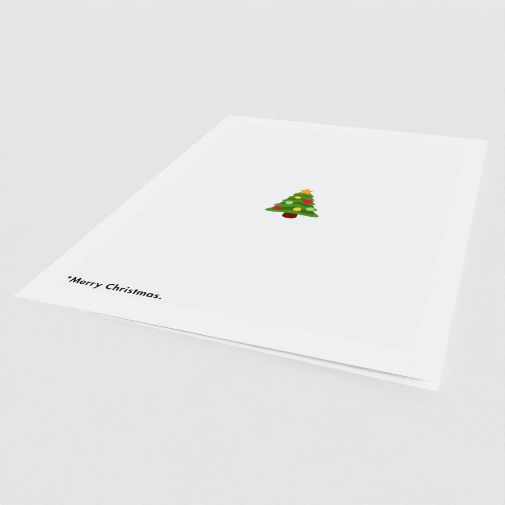 Emoji Tree Christmas Card