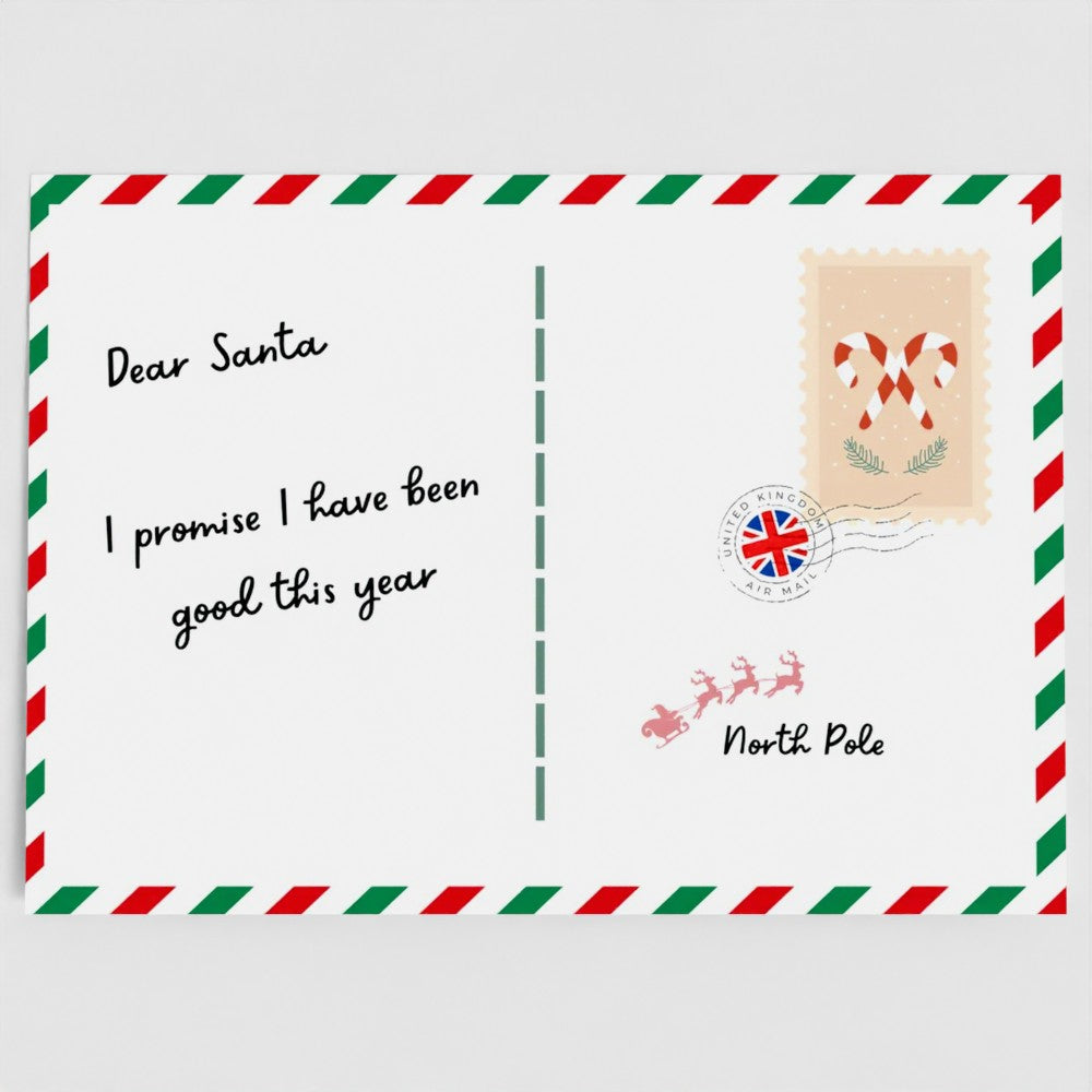 Letter to Santa Christmas Card